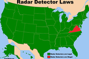 Are Radar Detectors legal in the U.S?